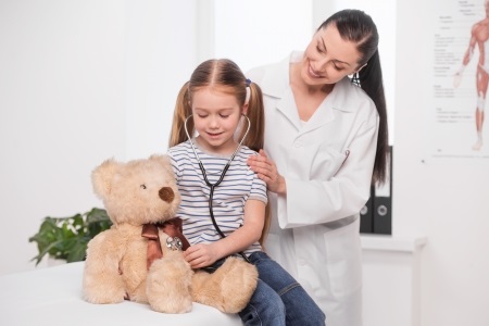 Teddy Bears Benefit Children Visiting the Doctor