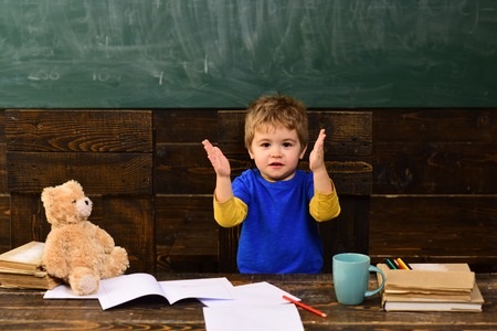 Small Child with Stuffed Bear