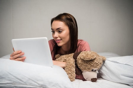 Woman with Teddy Bear