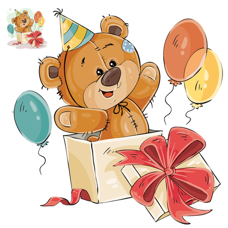 Teddy Bear in a Gift Box