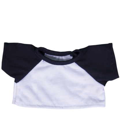 16" Baseball T-Shirt  w/Black Sleeves