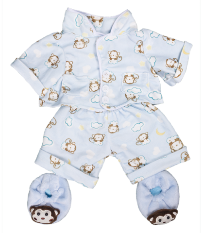 16" Blue Monkey PJ - Image 2