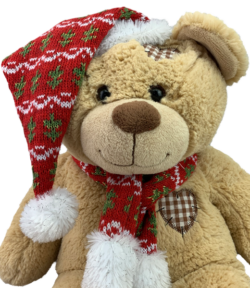 Festive Hat and Scarf for 16" Animal