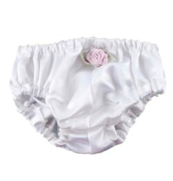 16" White Silky Panties
