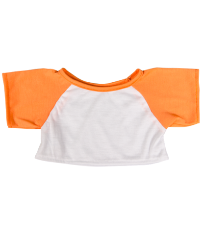 Orange Baseball Tee for 16" Stuffed Animals