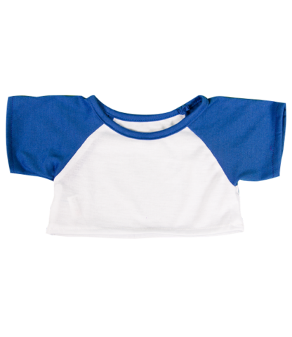16" Baseball T-Shirt  w/Royal Blue Sleeves
