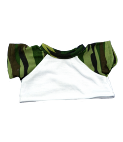 8" Baseball T-Shirt  w/Camo Sleeves