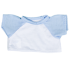 8" Baseball T-Shirt  w/Light Blue Sleeves
