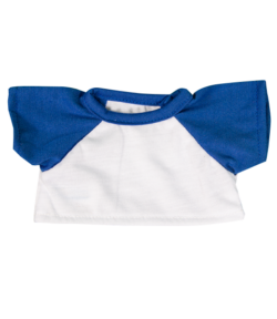 8" Baseball T-Shirt  w/Royal Blue Sleeves