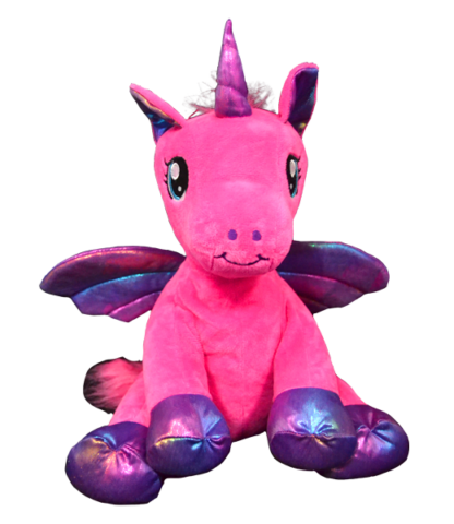 Pink Winged Unicorn Stuffable Animal