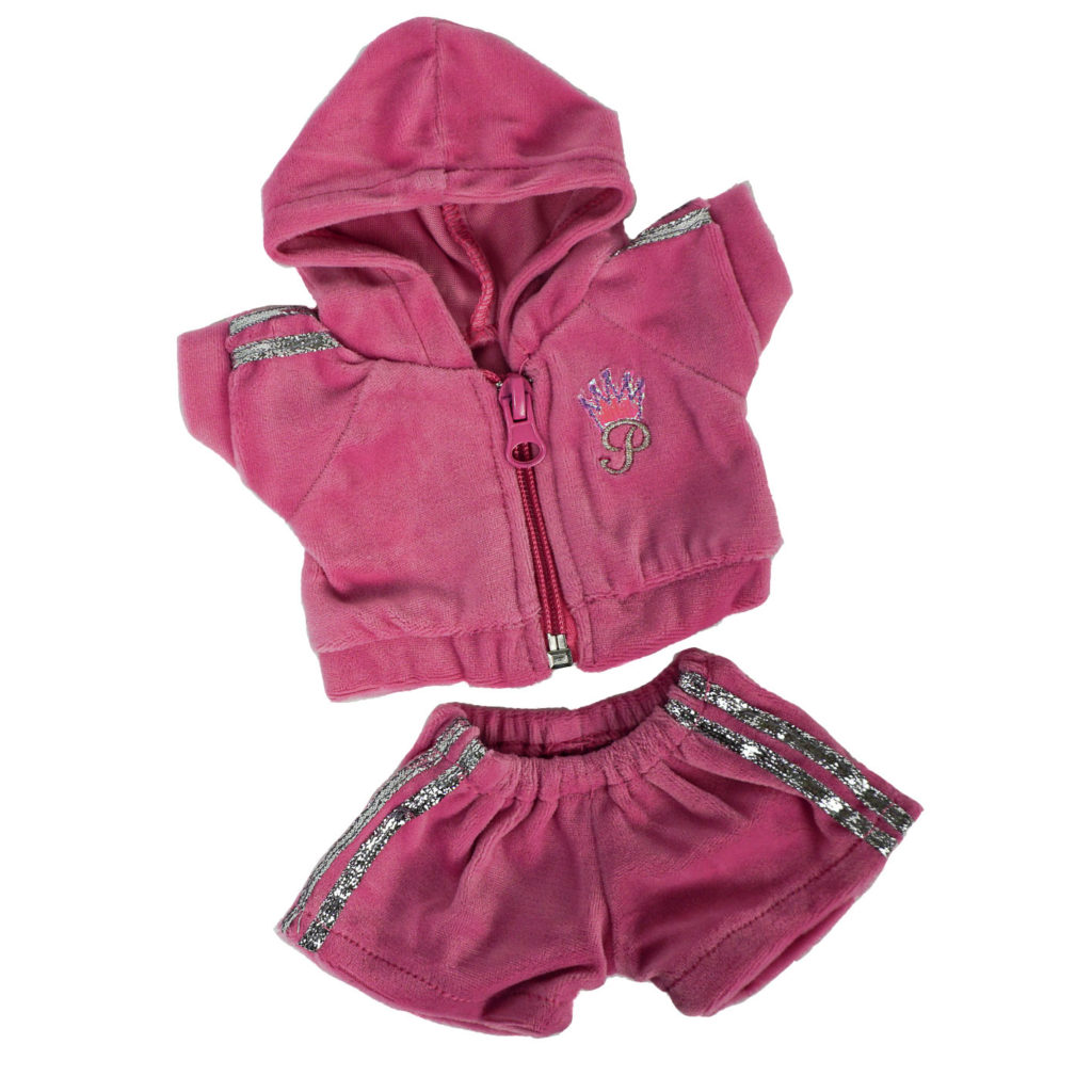 pink jogging suit