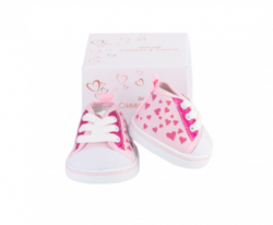 Pink Heart Shoes for Stuffed Animals