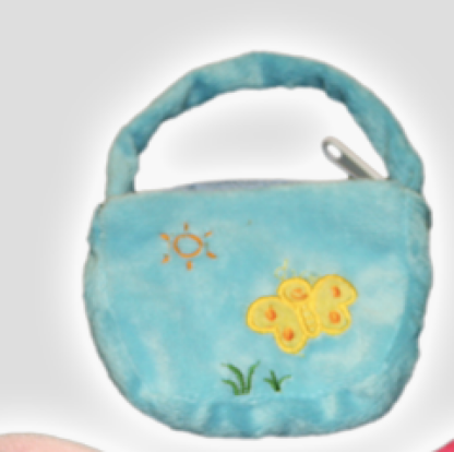 Blue Purse for Stuffed Animals