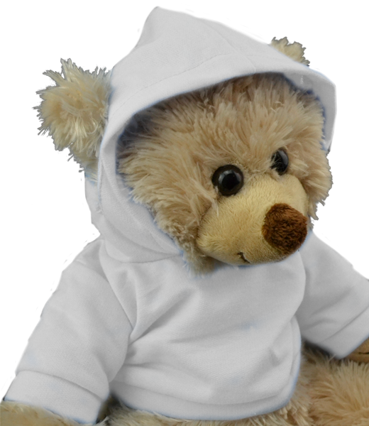 Adorable White Hoodie Fits Most 16 inch Build A Bear and Make Your Own Stuffed A 