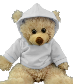 16" White Hoodie