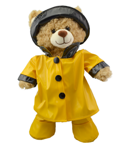 Yellow Rain Outfit for 16" Stuffed Animals