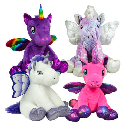 Winged Unicorn 4 Pack of Stuffable Animals