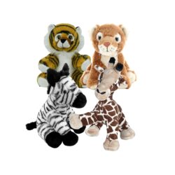 8" Africa Animals Four Pack <br>* Includes Stuffing *