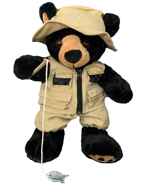  Fisherman w/Hat and Pole Outfit Teddy Bear Clothes Fit