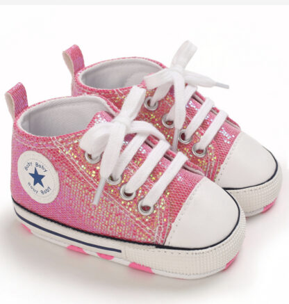 16" Unicorn Hoodie Outfit w/Pink Sparkle Tennis Shoes - Image 3