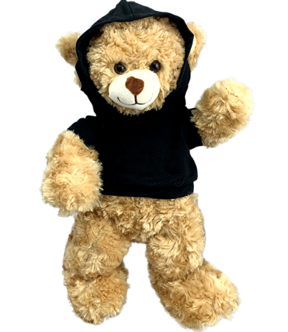 8" Black Hoodie