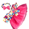 8" Pink Hearts Dress w/Headband - Image 2