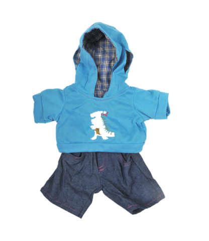 16" Dinosaur Hoodie & Jeans