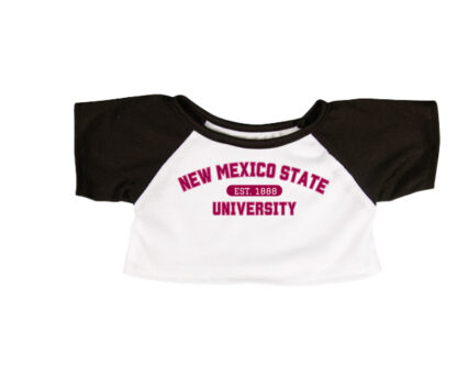 Custom 16"Baseball With Black Sleeves T-Shirt-NMSU
