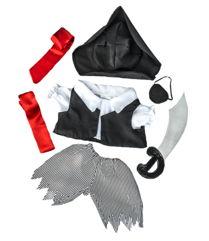 16" Pirate Boy Costume With Sword