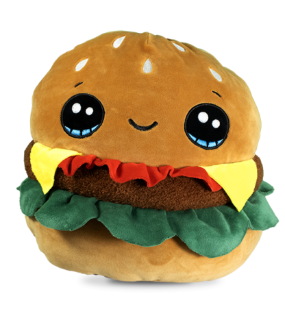 14" Cheddar The Burger Squishie  <br>* Stuffing Included *
