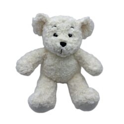 16" Cream Curly Teddy Bear - ECO
