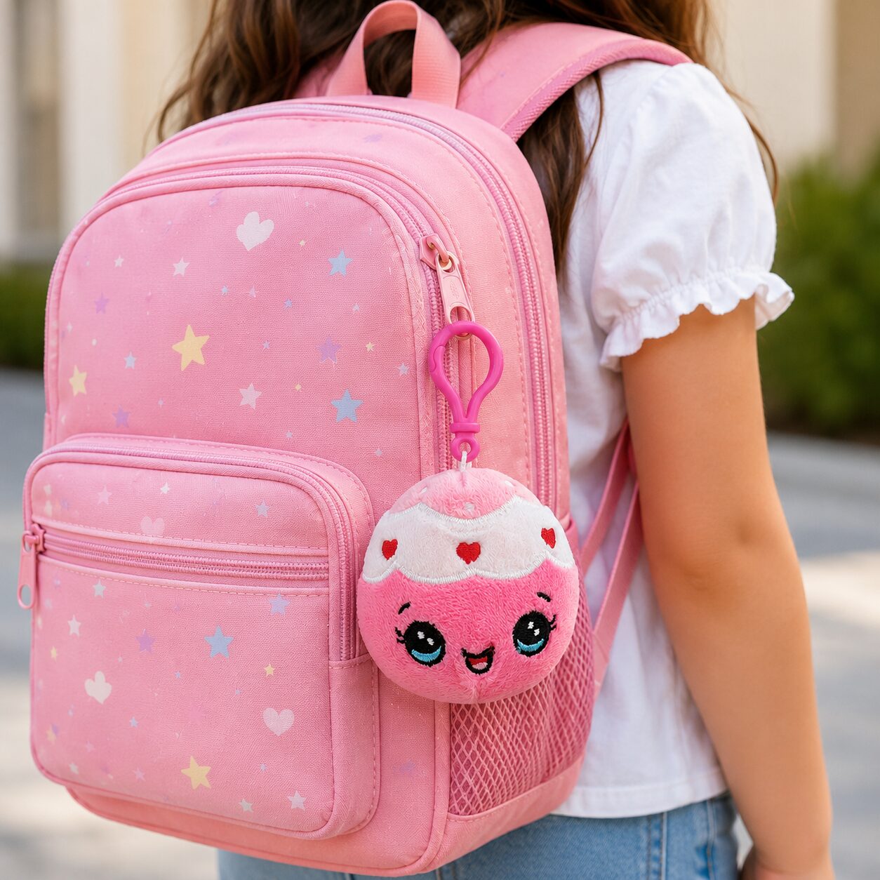 Cupcake Backpack Keychain Charm - Image 2