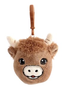 Highland Cow Plush Backpack Charm
